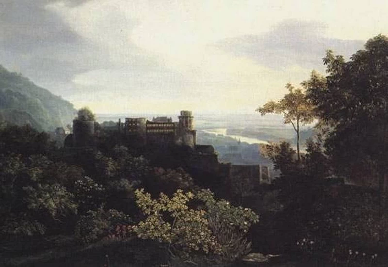 Carl Philipp Fohr - Castello e città visti da est